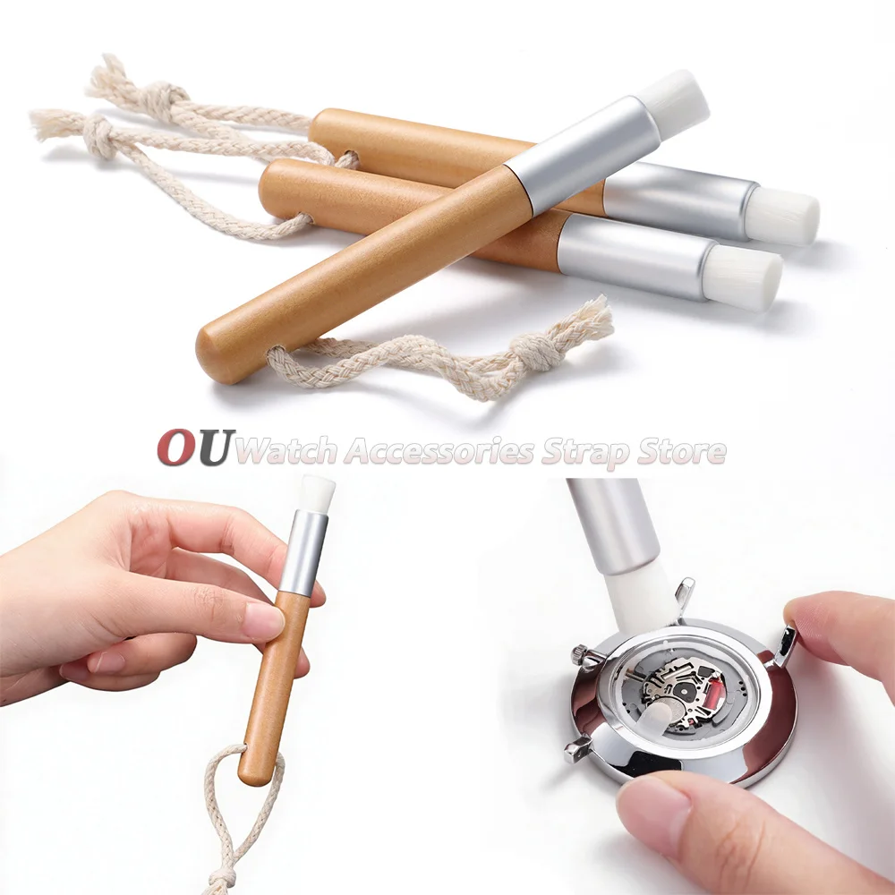 1/2/3/5Pcs Watch Cleaning Brush Watch Small Part Watch Movement Watch Repair Tools Glass Fiber Brass Steel Brush Cleaning Brush