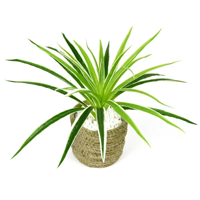 Artificial Chlorophytum Branch Home Decor Fake Plants Indoor Table Decoration - NO Pot