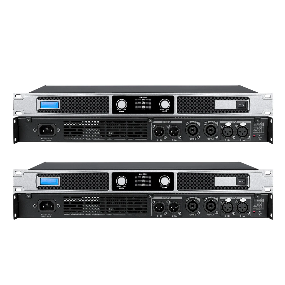 EIF DX260/DX280 المهنية الرقمية مكبر كهربائي 2*600W8ohm/2*800W8ohm أداء المرحلة مضخم الصوت جودة عالية ClassD