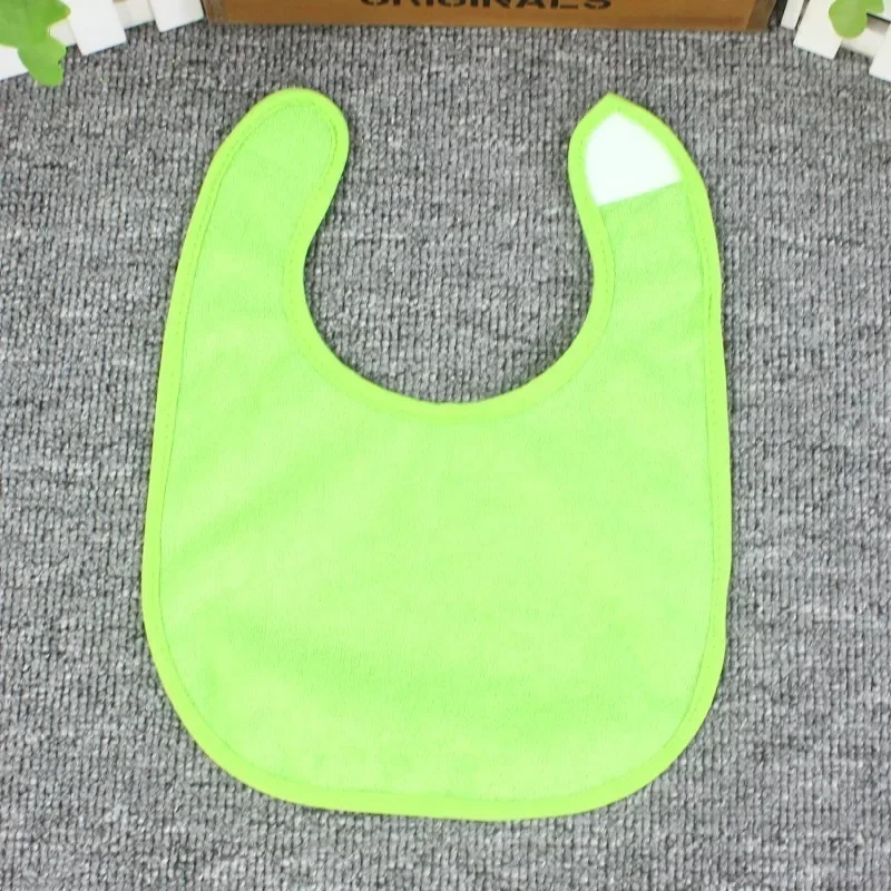 Newborn baby cotton terry cloth bib drool towel terylene cotton U-shaped loop cloth double anti-fouling