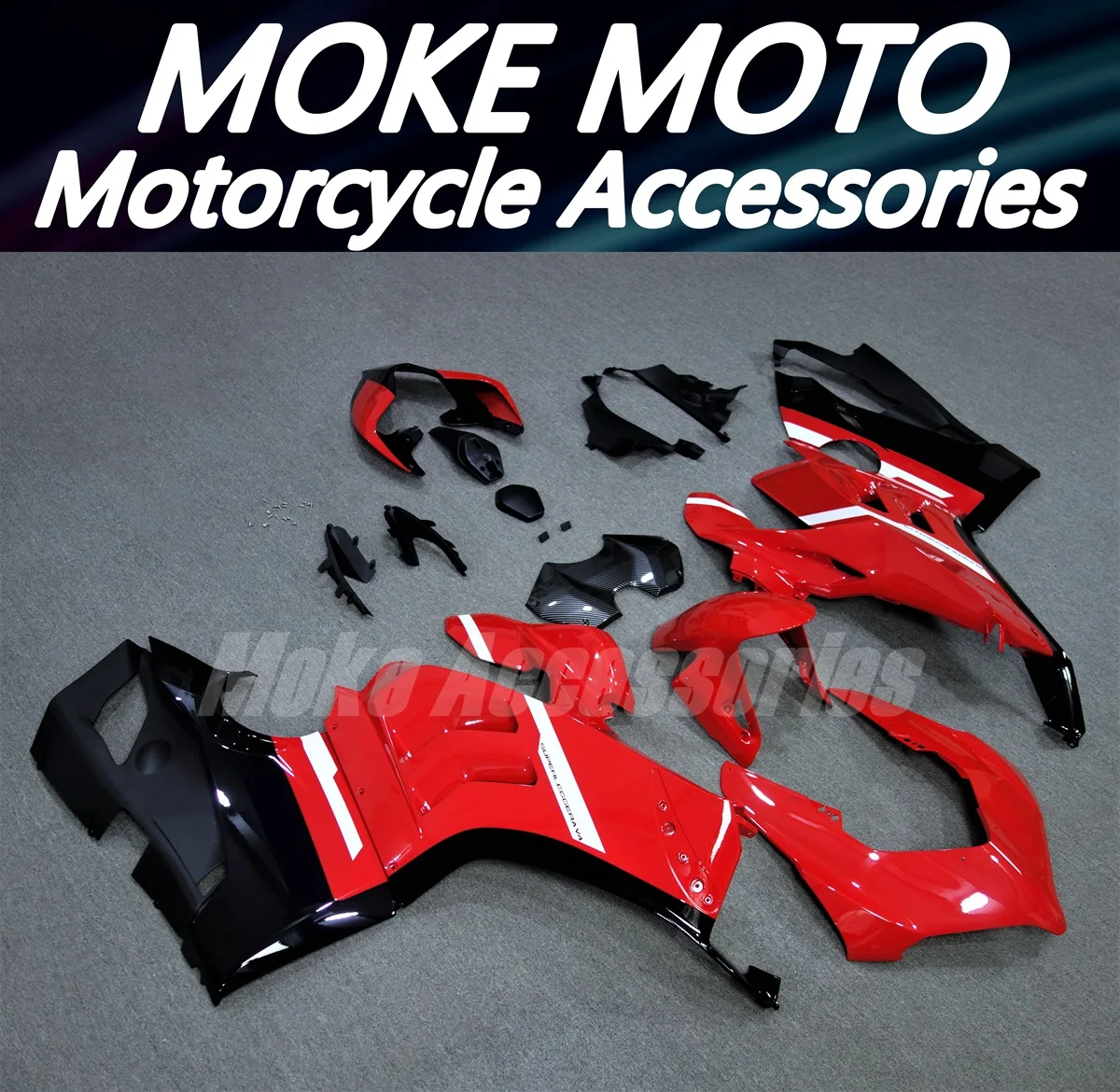 

Fairings Kit Fit For Panigale v4s v4r 2020 2021 Bodywork Set Abs High Quality New Injection Red Black