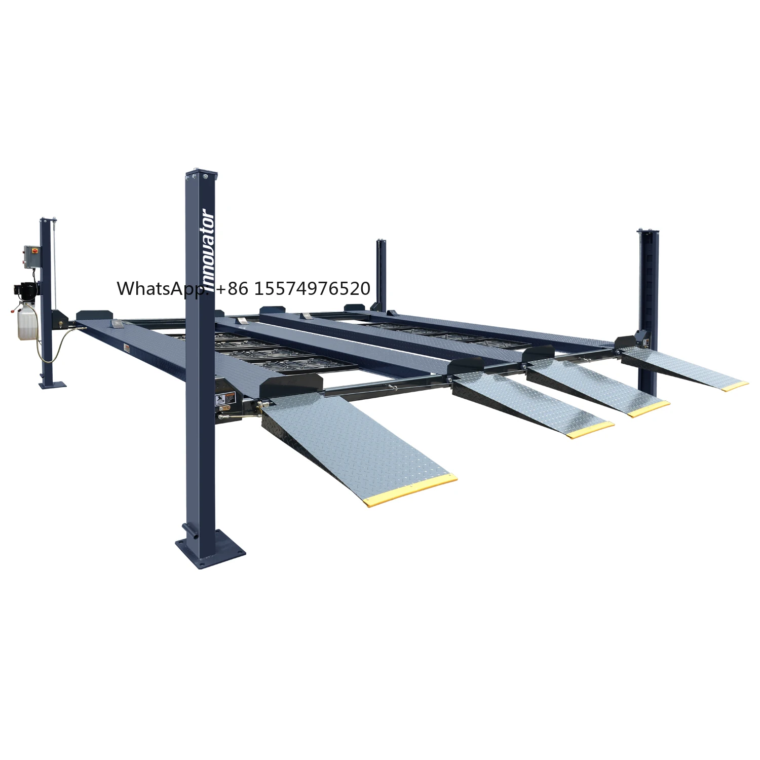 SellingParking 4 Post Lift 4000kg Capacity Car Stacker 2 Level Car Storage Lift Manual Release Garage Car Elevator for Garage