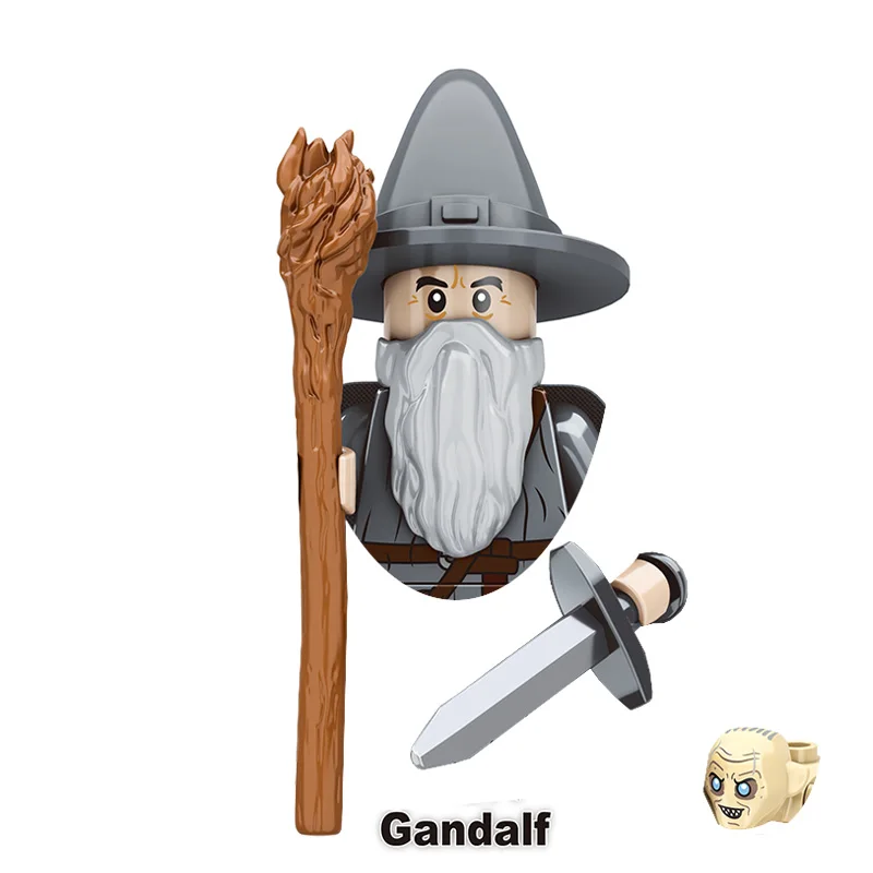 Детские игрушки, средневековые пленочные фигурки, серия Goblin Orcs Uruk-hai Sauron, сборная модель, мелкие частицы, строительные блоки, подарки для мальчиков