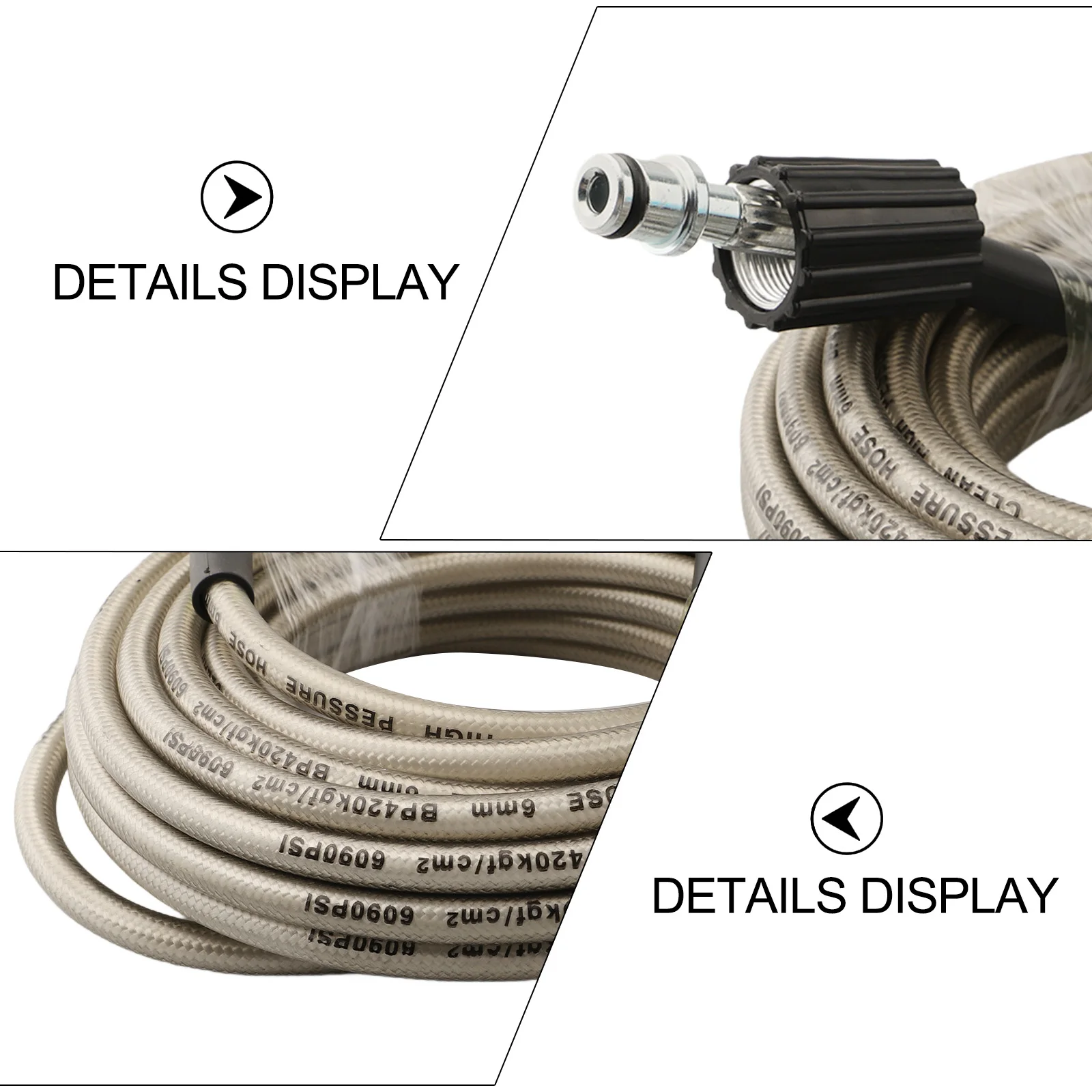 Drain Pipe Washer Hose Outdoor Cleaning Leak-Free Connection O-ring Sealing Polytetrafluoroethylene For Car Wash Machine