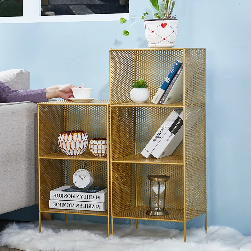 

Multi-layer shelves, floor-to-ceiling bedroom bookshelves, Nordic bedside table storage racks