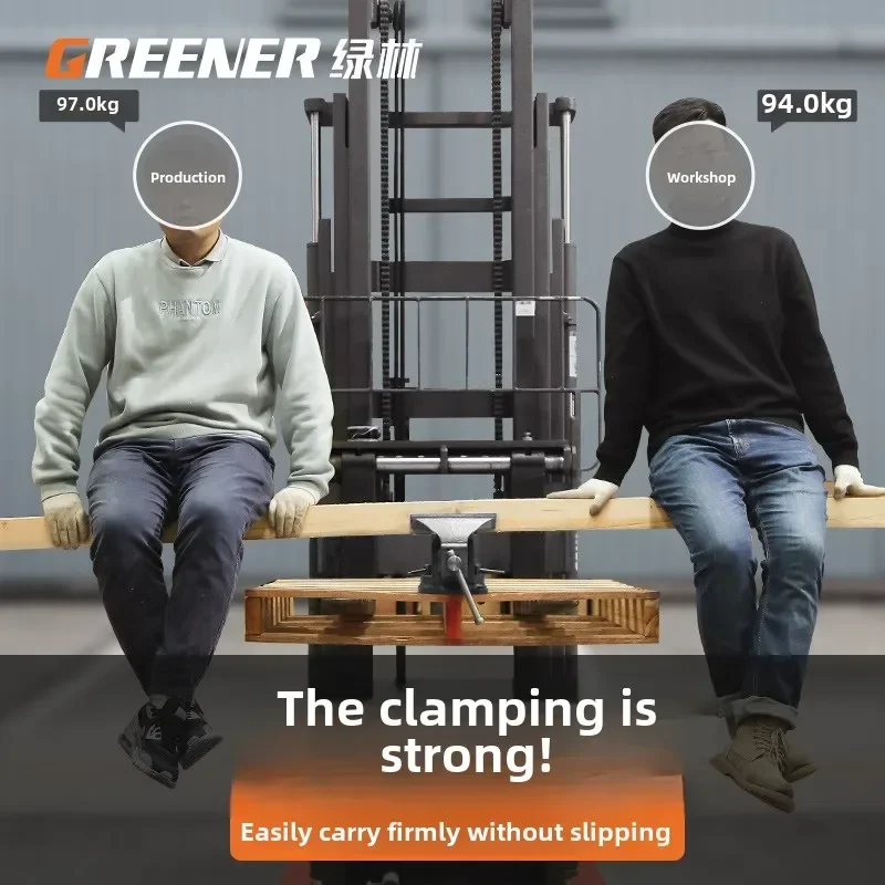 Heavy Duty Table Vise with Small Flat Clamp and Multifunctional Workbench for Industrial Use