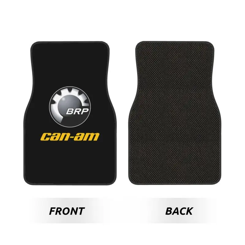 BRP Can-Am Team Print Car Floor Mats Set of 4 Pcs Auto Non Slip Front and Rear Foot Mats Rugs Universal Car Accessories Decor