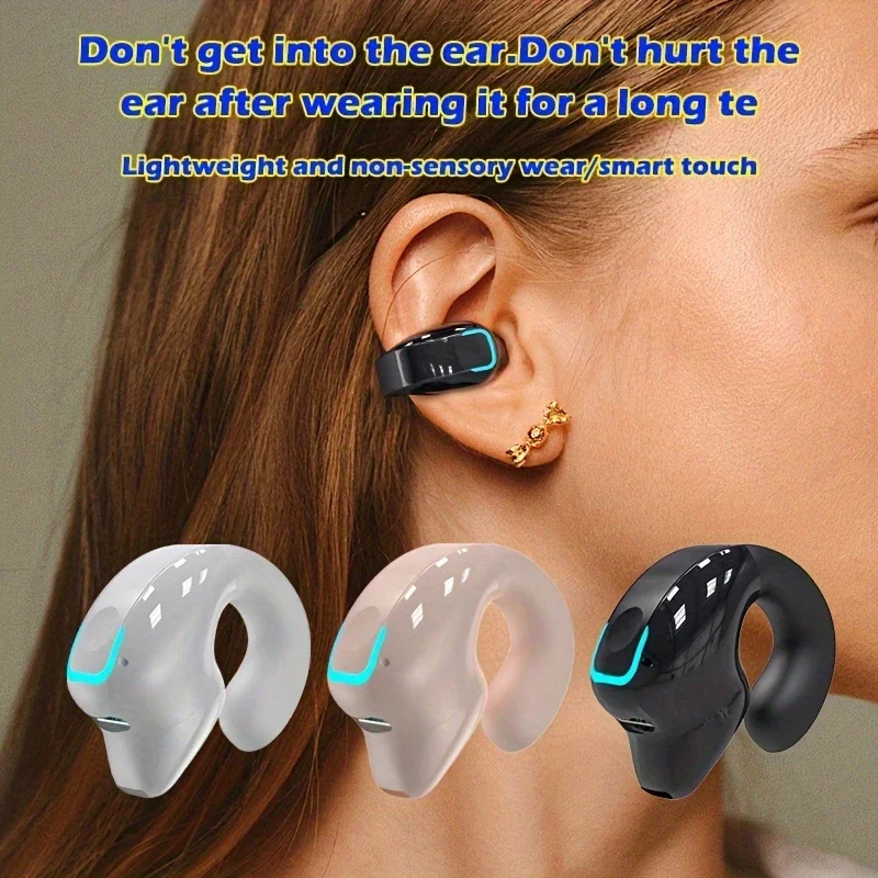 Xiaomi GD28 سماعات بلوتوث توصيل العظام TWS مشبك الأذن مع ميكروفون للحد من الضوضاء خفيف الوزن سماعة ألعاب رياضية للأعمال