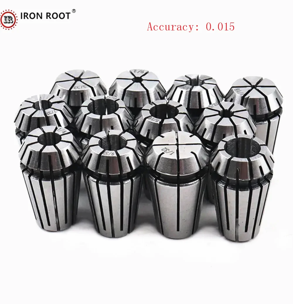 IRON ROOT ER11, ER16, ER20, ER32, ER40 Spring Precision Collet Chuck CNC Engraving Machine Milling Machine Lathe Tool Holder