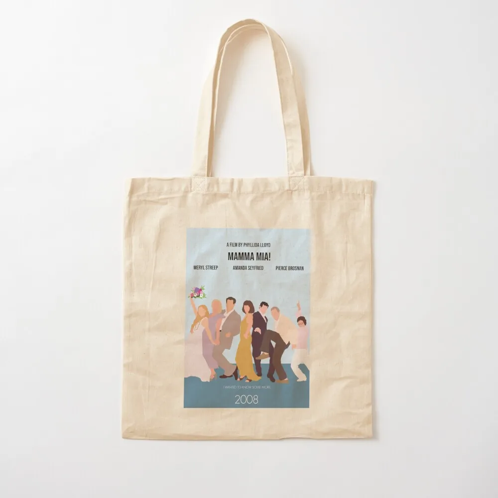 

Mamma Mia! Minimalist Movie Poster Tote Bag shopper bags for women bags for women custom canvas bag Canvas Tote Bag