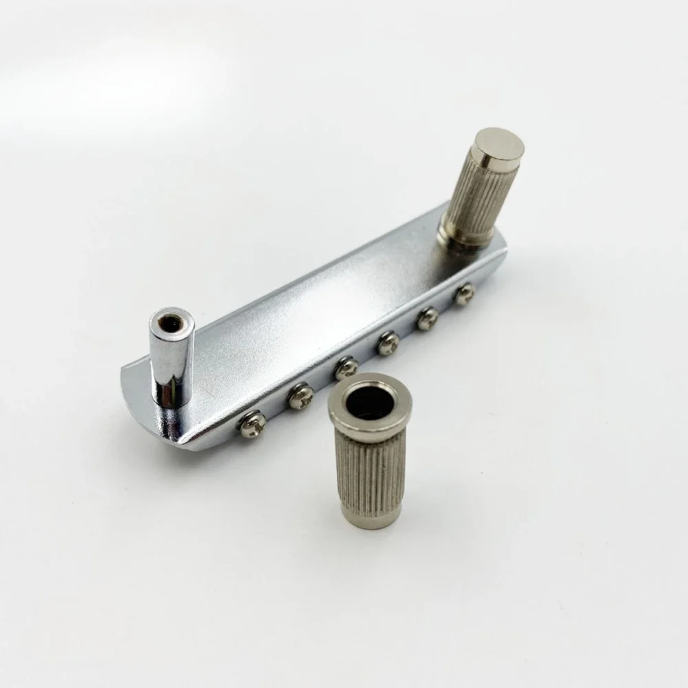 

Сменный бридж для джазовых гитар, полный 6-струнный бридж и набор хвостовиков с регулируемыми седлами, гитарный бридж