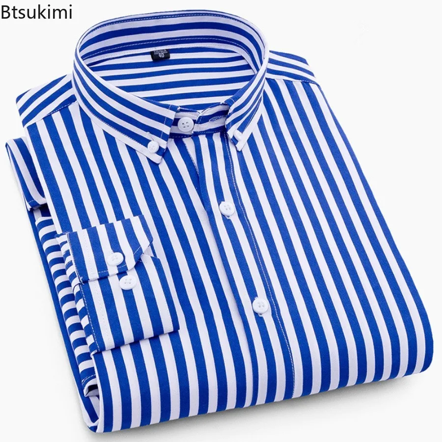 New Fashion Herren bekleidung Langarm Plaid bedruckte Einreiher Hemden für Männer Business Casual All Match Shirts männlich