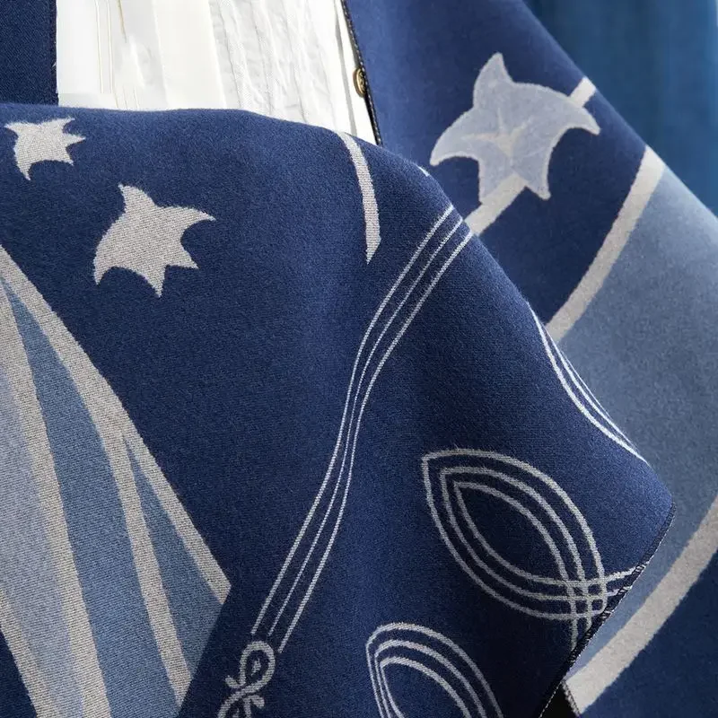 Game Genshin Impact Wanderer Cosplay Sjaal Balladeer Sjaals Blauwe Cape Halloween Party Verjaardagscadeautjes Voor Mannen Vrouwen 70x180cm