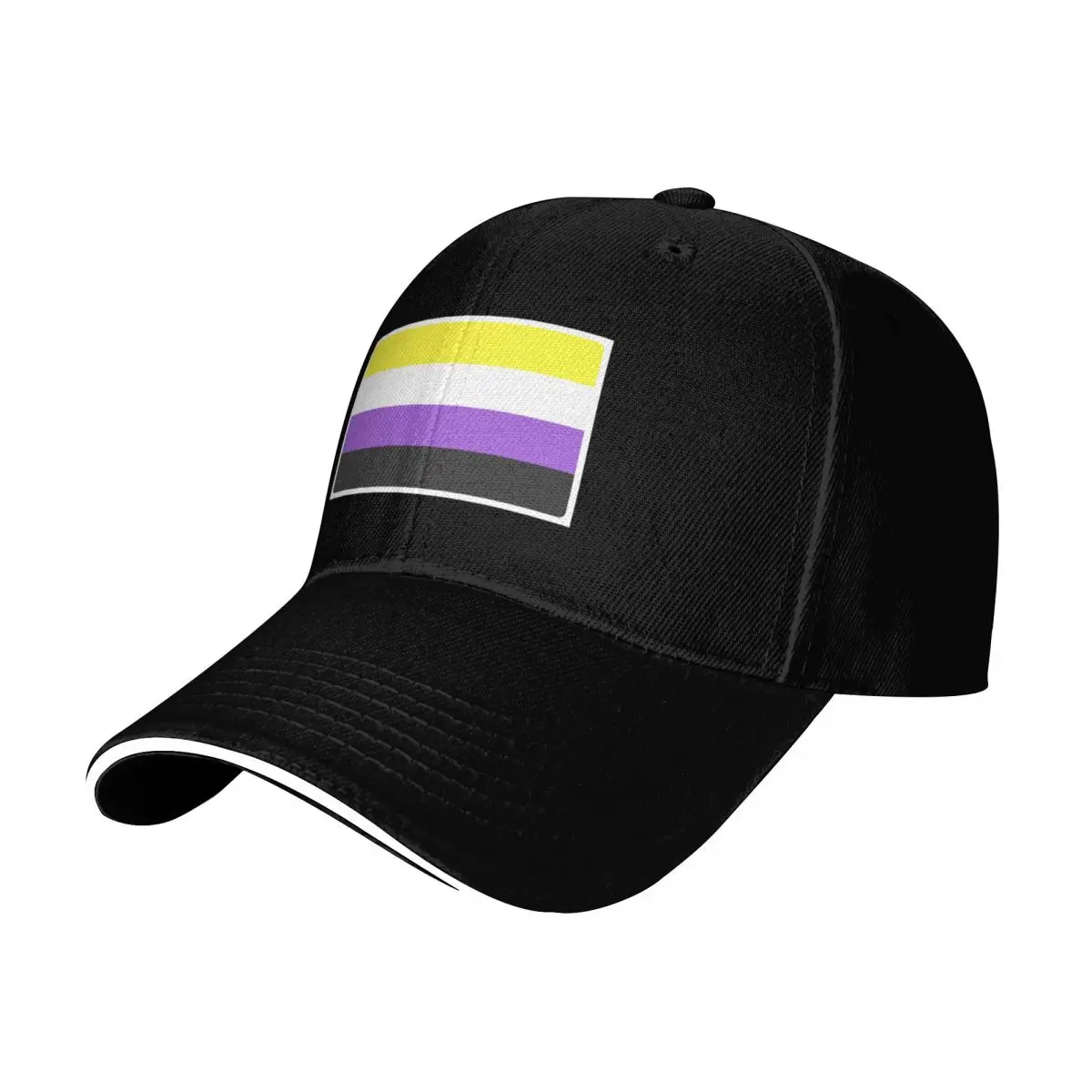 Non-Binary Flag Baseball Cap Outdoor Golf Running Hiking Summer Beach Travel Streetwear Hip Hop Trendy