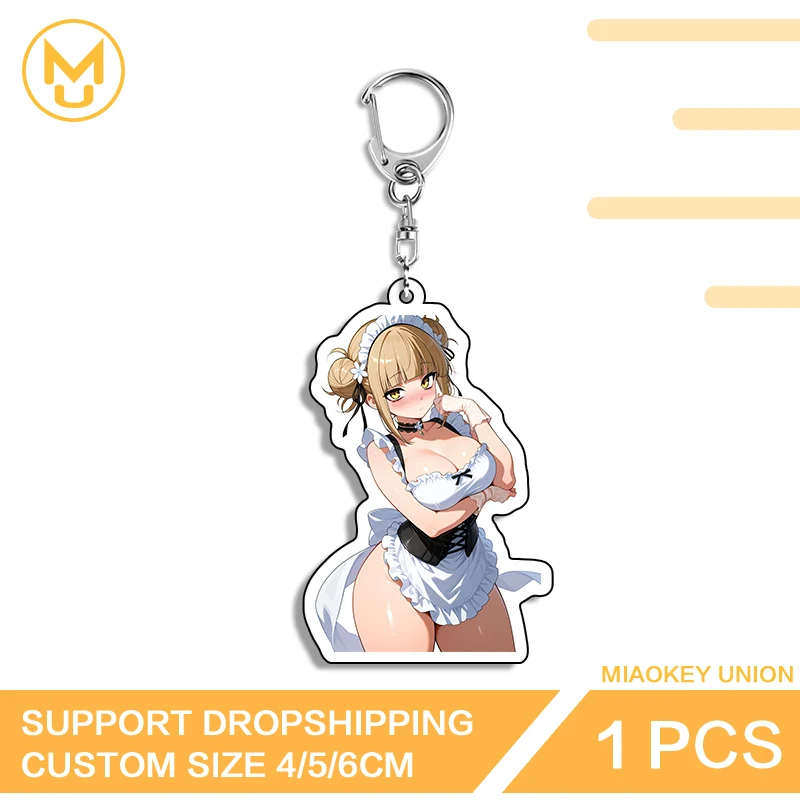 Toga Himiko Alluring Bikini High Quality Round Key Chains Adjustable Pendant Novelty Popular Pendant Jewelry Back To School