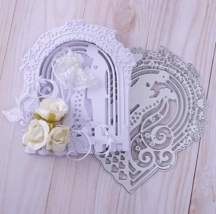 Wedding Couple Greeting Card Metal stencil mold Cutting Dies scrapbooking die cuts Album Paper Card Craft Embossing