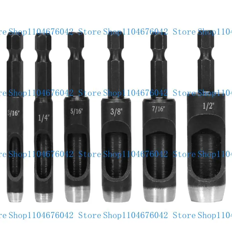 

5asd Professional Leather Hole Tool for Electric Drill Carbon Steel Shank