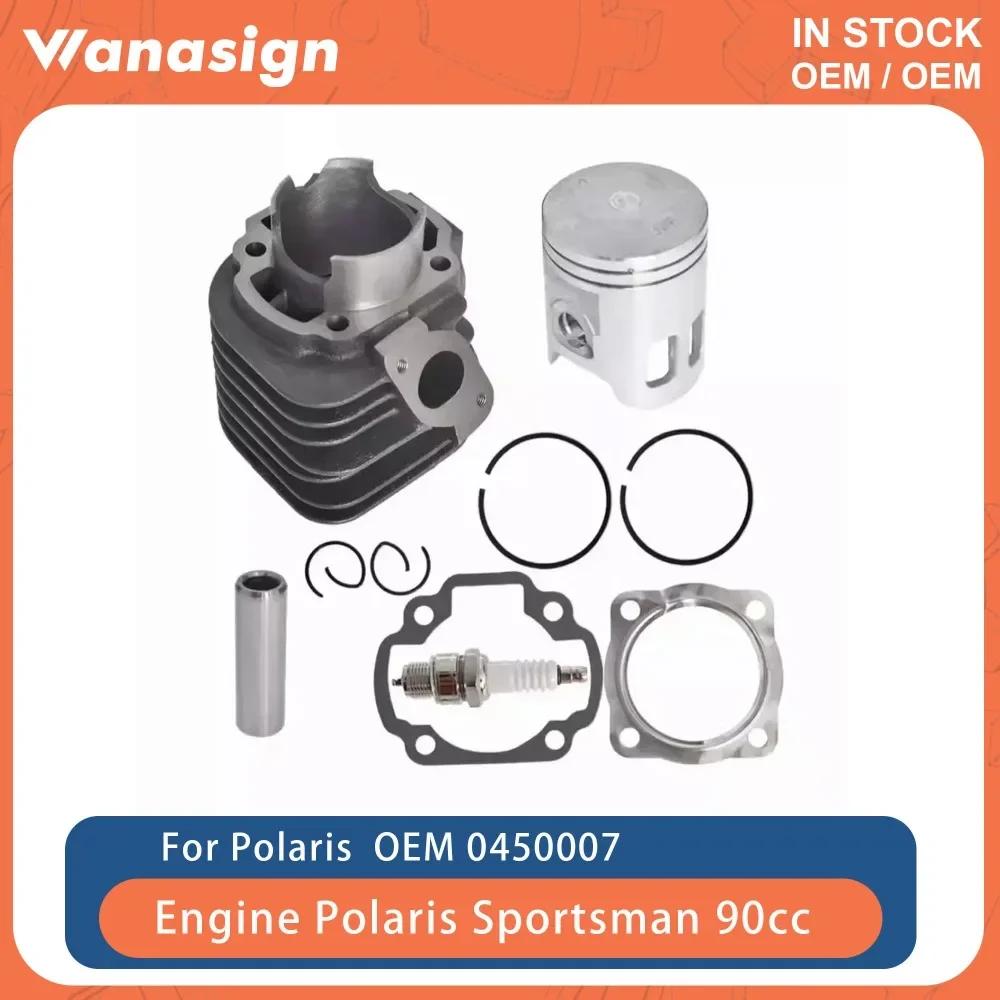 

Комплект прокладок поршня цилиндров мотоцикла для Polaris Sportsman Scrambler Predator 90 ATV STD 50 мм 90cc 2001-2006 0450007 0450004