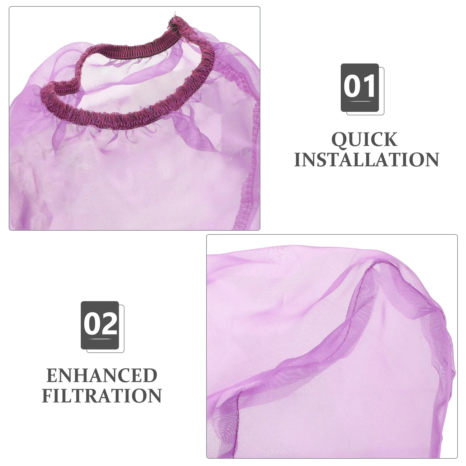 

Car Intake Filter Cover Enhanced Filtration Dust Protector Engine Air Filter Mesh Durable Polyester Easy Installation Cold
