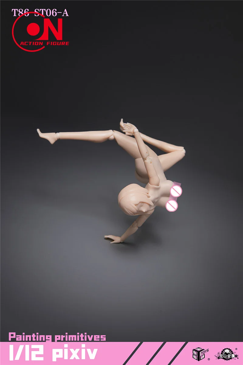 86TOYS 1/12 T86-ST05/06 Female Plump Buttock Joint Body 6'' Soldier Super Flexible Big Bust Articulated Action Figure