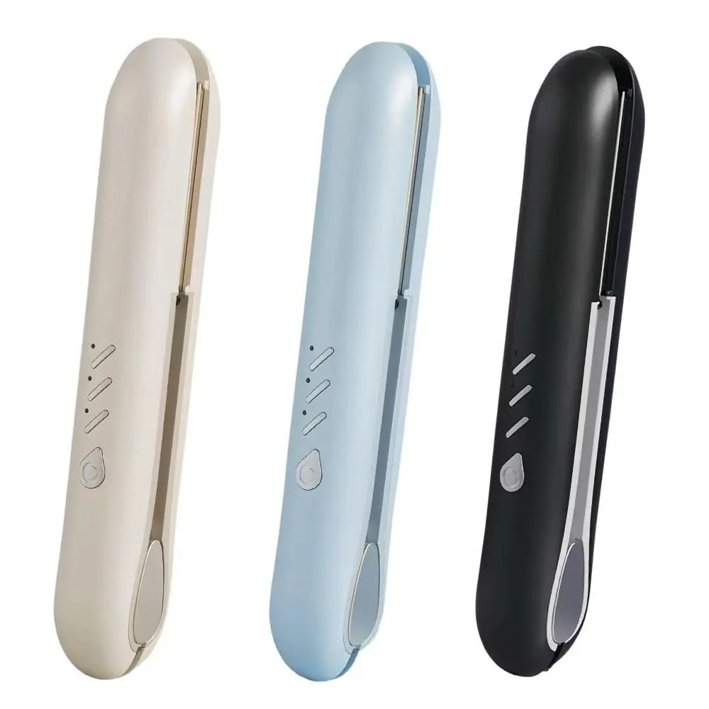 

2 in 1 Cordless Hair Straightener with 3 Temperature Settings Mini Straightener Flat Iron Type-C Rechargeable Curling Iron