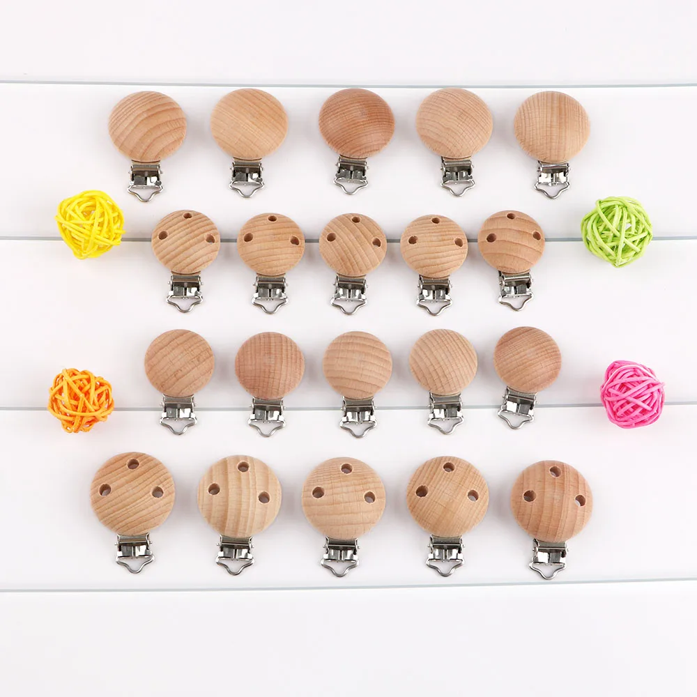 

5pcs/Lot Wooden Bear/Round Clips Hot Selling Silicone Round Clip DIY Bag Hat Chain Keychain Jewelry Handmade Accessories