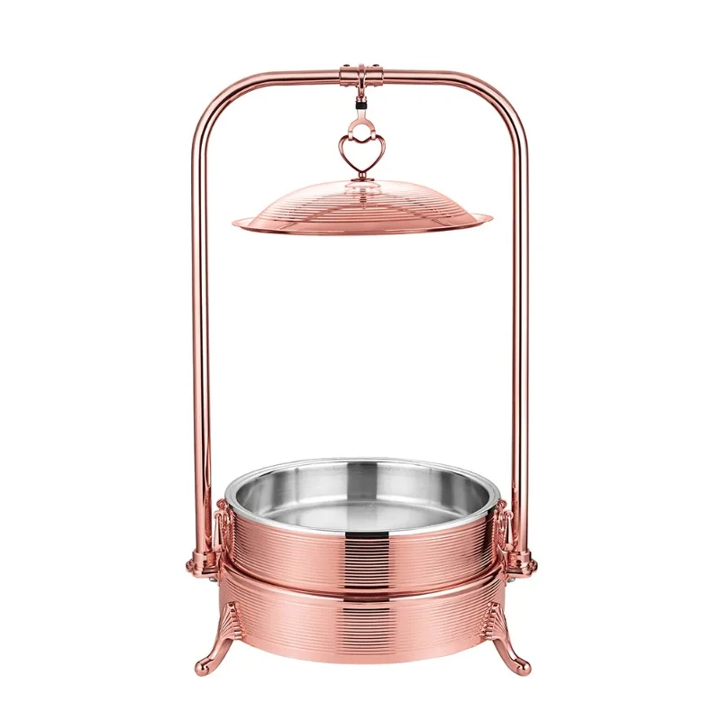 

Luxury stainless steel 304 hot pot food warmer for catering with hanging lids