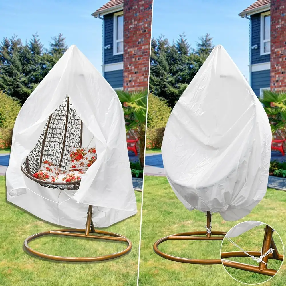 Yard Chair Cover Waterproof and Dustproof Swing Chair Cover Hanging Chair Dust Cover Protector Outdoor Garden Furniture115×190cm