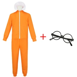 Movie Anime Vector Cosplay Costume Orange Jakect Pant Cospaly Vector Outfits Set For Womne Men Halloween Fancy Suit Party Suit