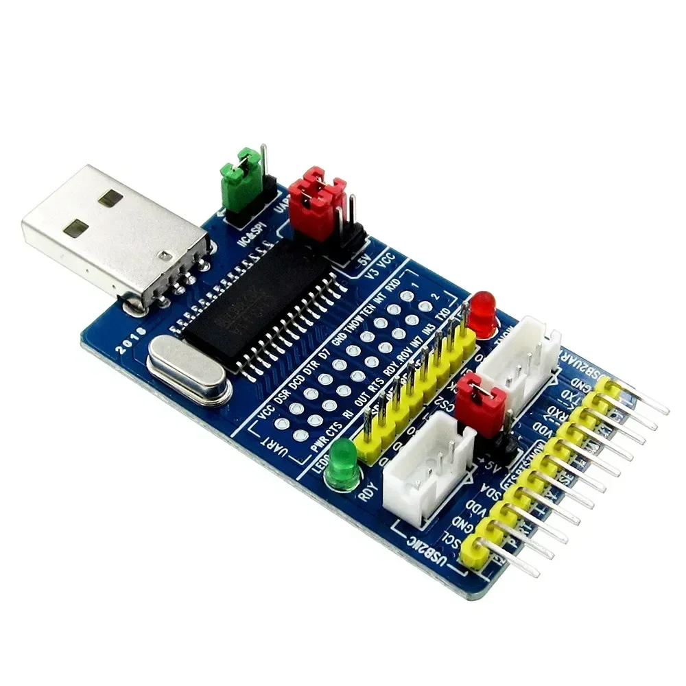 CH341A USB-SPI I2C IIC UART TTL ISP Модуль последовательного адаптера EPP/MEM Конвертер для отладки последовательной щетки RS232 RS485