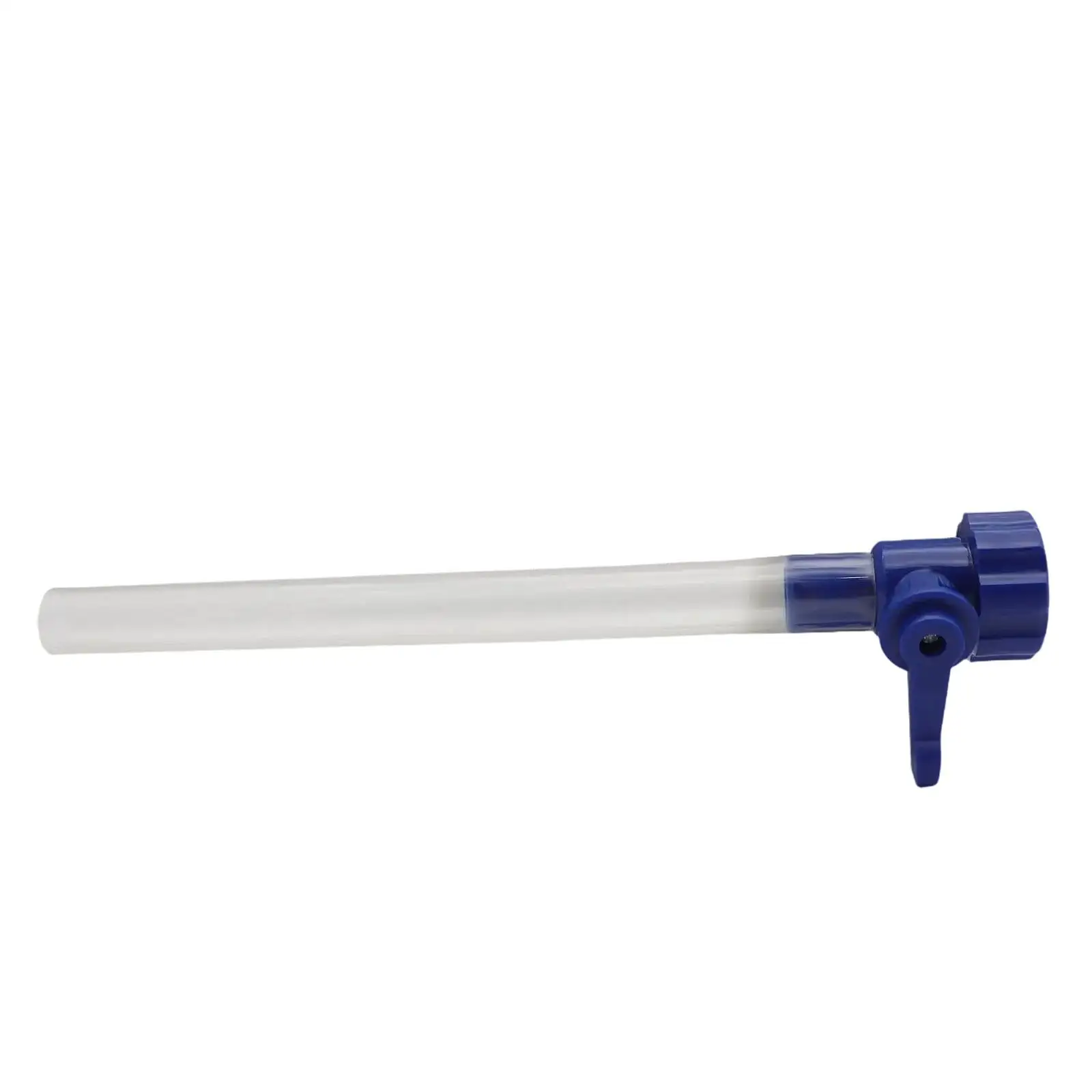 RV Water Tank Filler Device Blue ABS Hose Adapter with Shutoff Valve for Garden Car Wash Camper Trailer