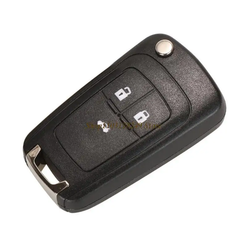 N5KD Vehicle Foldable Case Folding Car Case Shell Replacement Enhances Durability for Round Emblems Car Keys