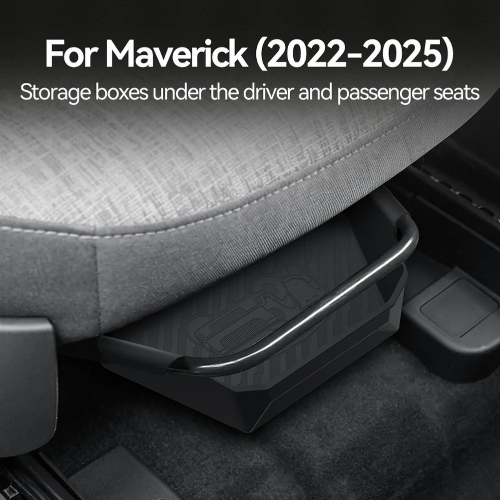 Vehicle Underseat Bin Maverick Under Seat Storage For Organized Car Interior Non-destructive Installation For Front for row