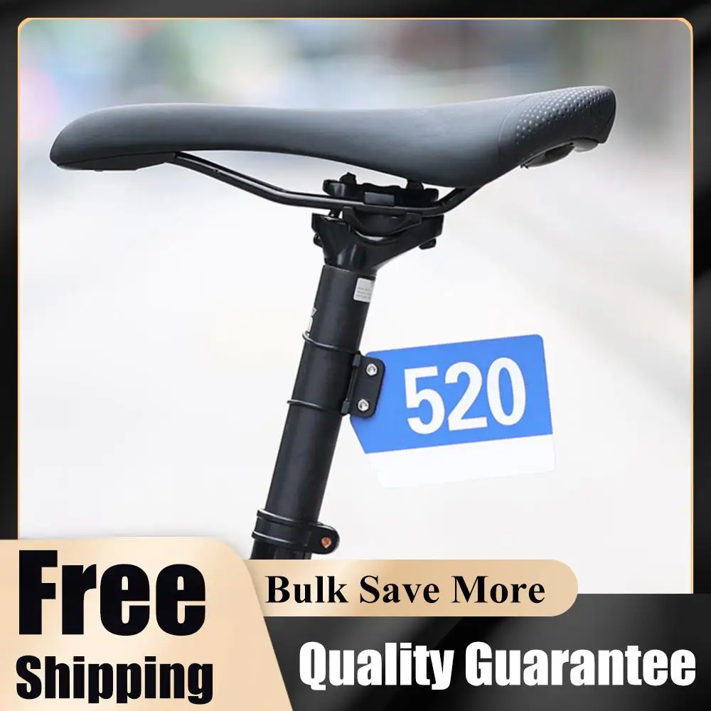 Bicycle Number Plate Holder Clip Round Racing Cards Bracket 