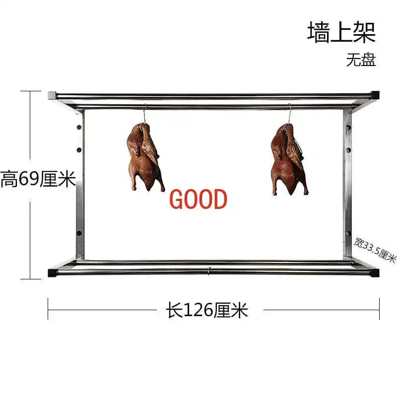 

Wall hanging bacon rack roasted stainless steel duck rack