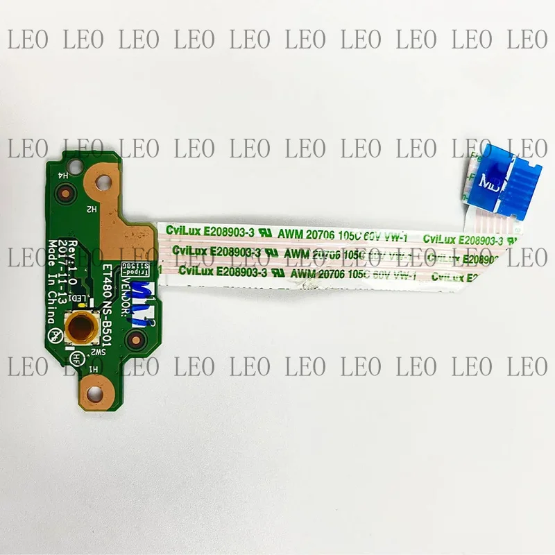 MY For LENOVO Thinkpad T480 A485 laptop Power Button Board Cable NS-B501 01YR507