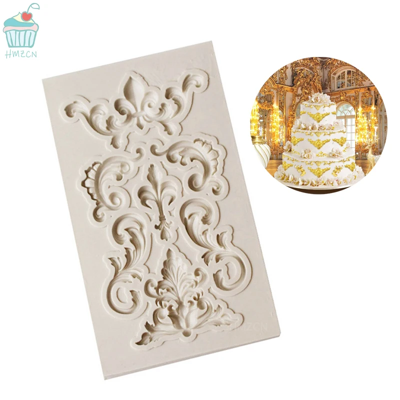 

1PCS Border Silicone Mold Silicone Fondant Mold for Baking Wedding Birthday Cake Border Decorating Tools Chocolate Gumpaste Mold