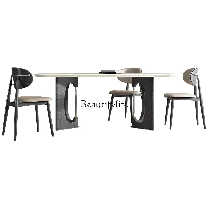 

ls 18ls 18Marble dining table New Italian minimalist high-end home modern simple rectangular dining table