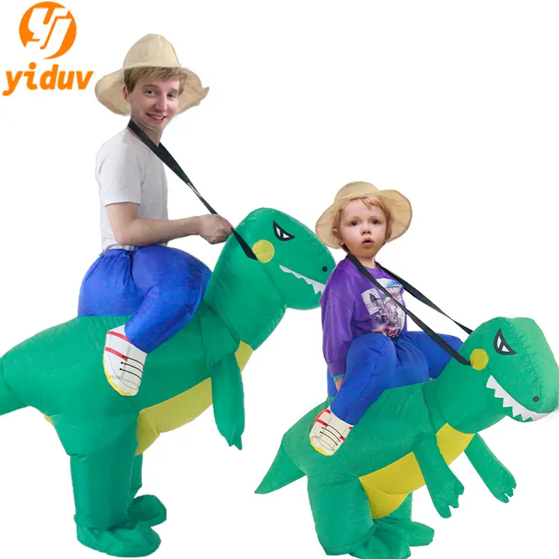 

New Adult Children Dinosaur Inflatable Suit Cartoon Mount Tyrannosaurus Rex Walking Suit Net Red Funny Parent-child
