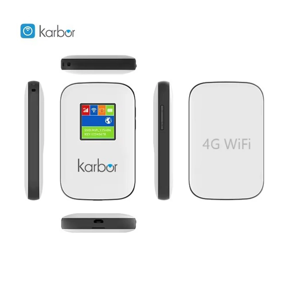 

Karbor Portable 4G Wireless Router 150Mbps LTE 4G Wifi Modem Mini Mifis Mobile Hotspot with Battery 4g Mobile Wifi Router