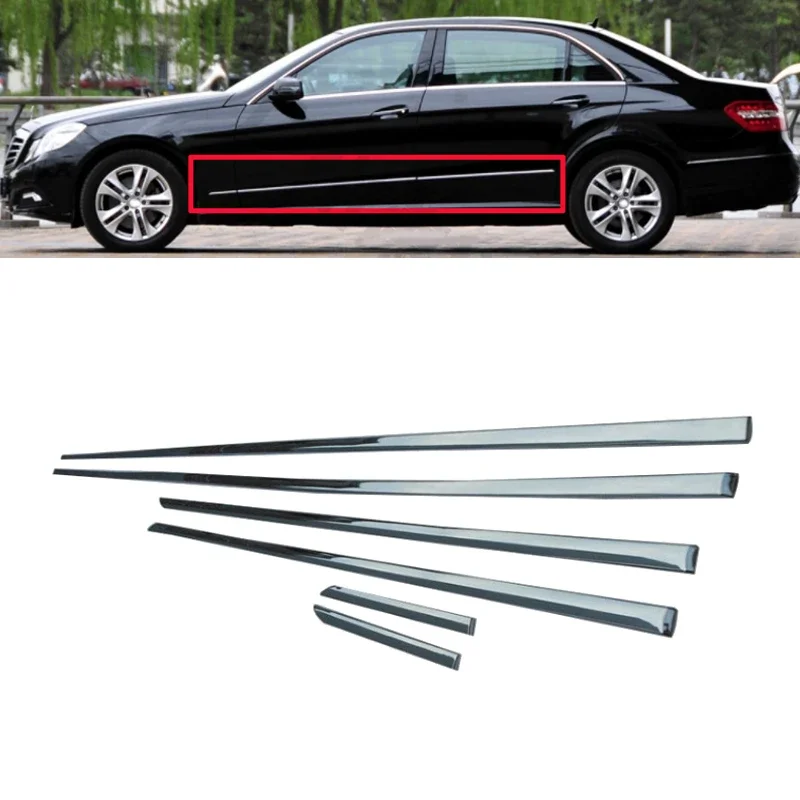 

Chrome Door Side Moulding Trim for Mercedes-Benz W212 E200 E260 E280 E300 2009-2015