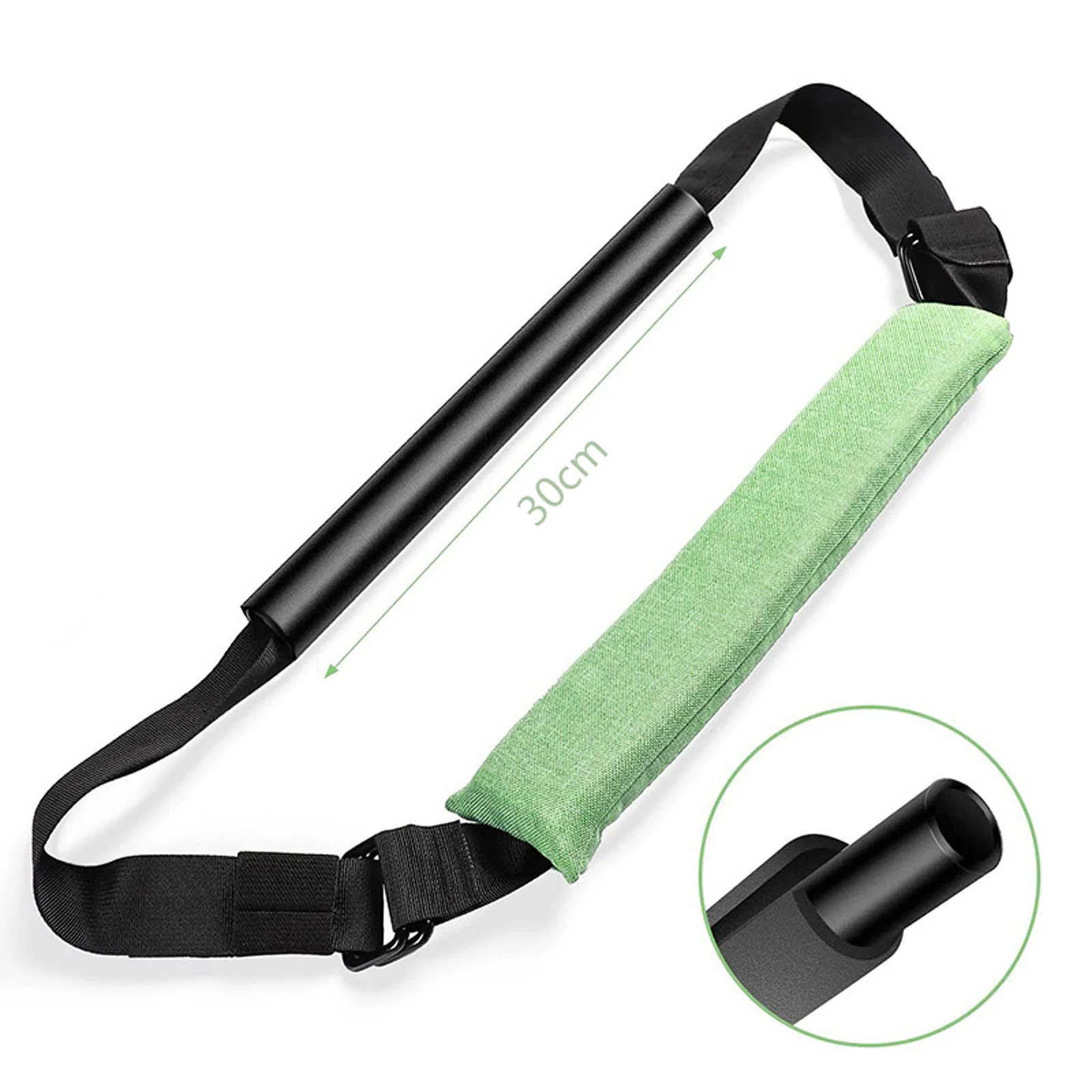 Hamstring Curl Strap Muscle Building Abdominal Portable Padded Ankle Bar Home Strength Training Gym Workout Unisex Gear