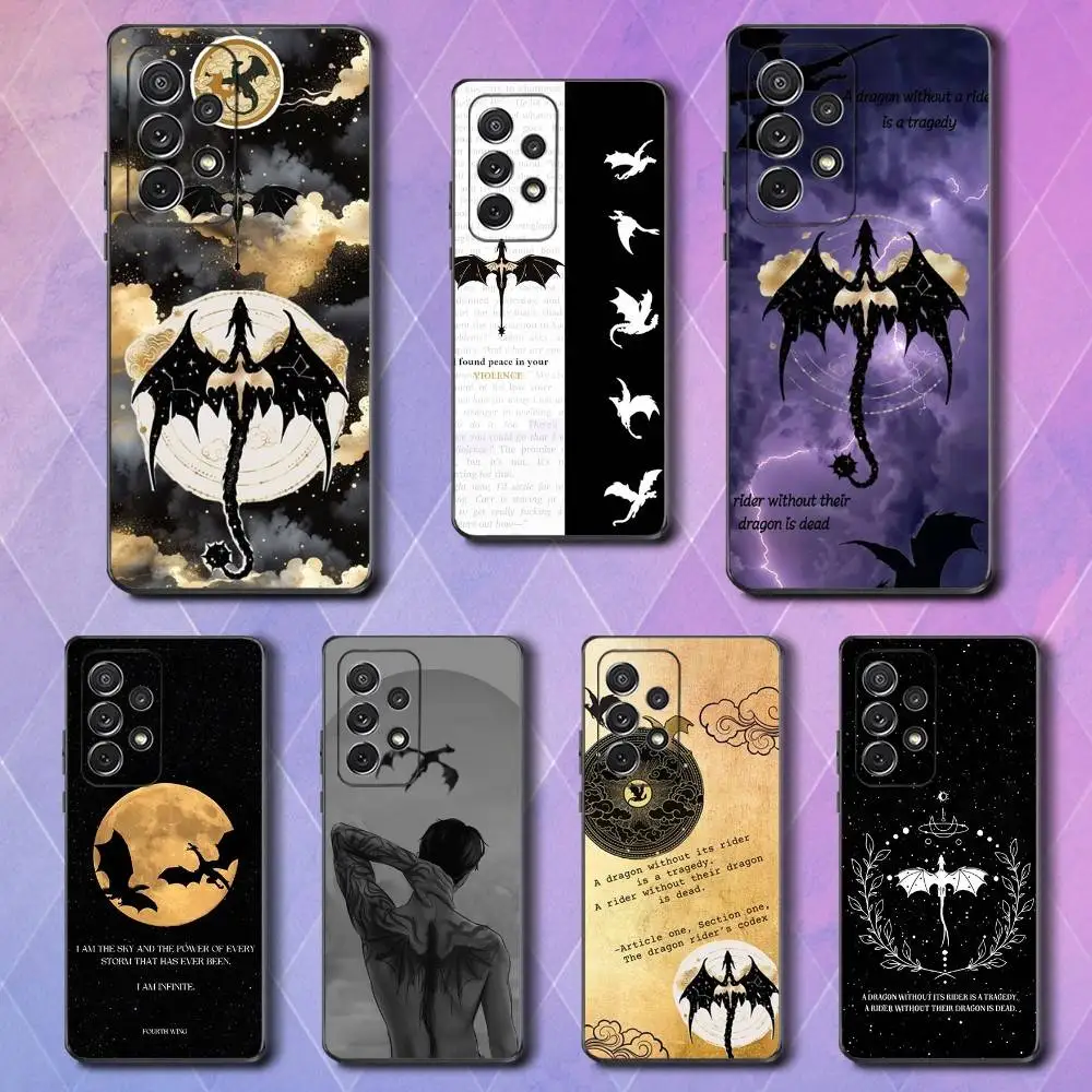 

Fiction F-Fourth W-Wings Phone Case For Samsung S25,S24,S23,S22,S21,S20,S10,Ultra,Plus,Lite,FE,Soft Silicone Black Cover