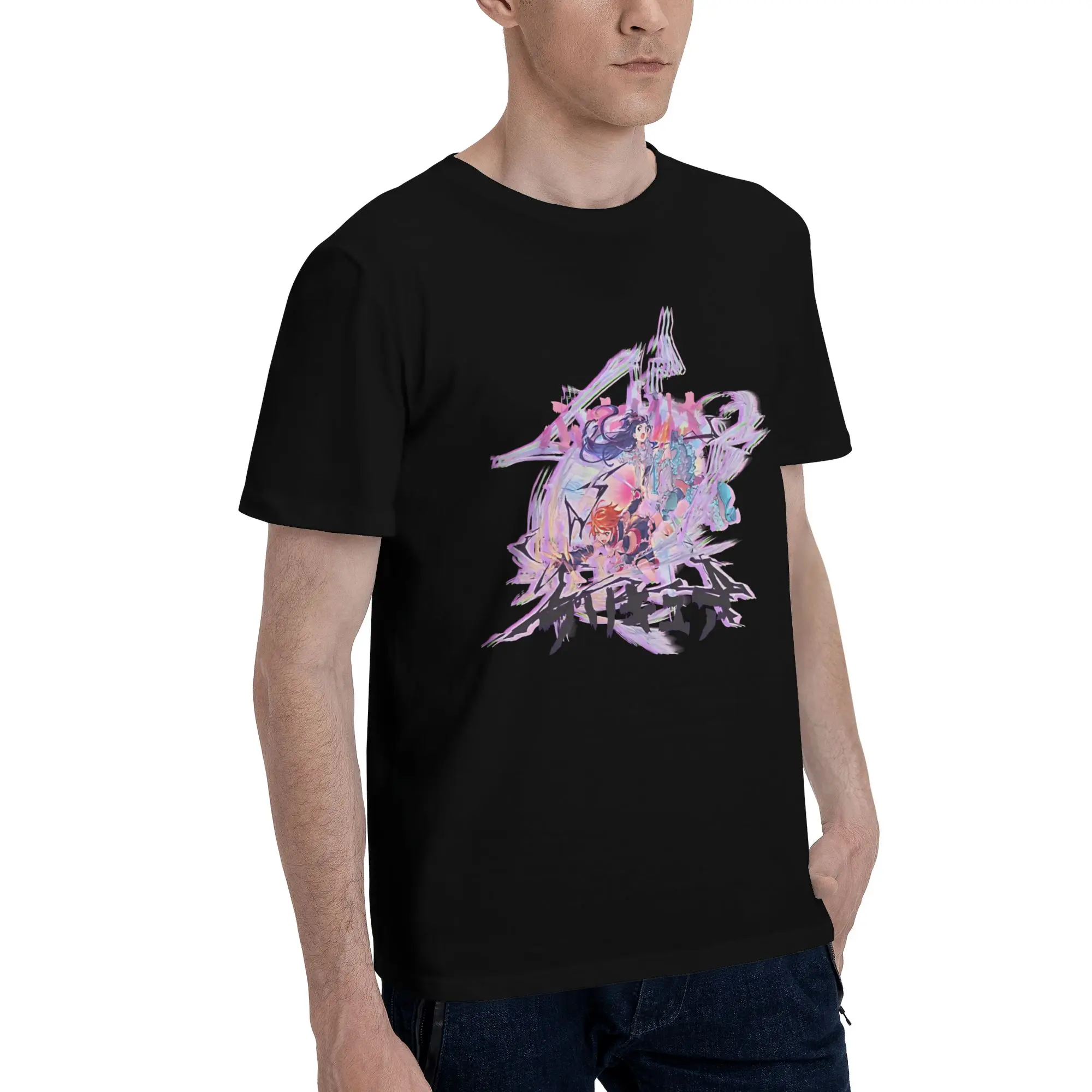 Precure metal tee  Graphic Funny 100% Cotton T-Shirt Bandai Pretty Cure Tees Tops For Men