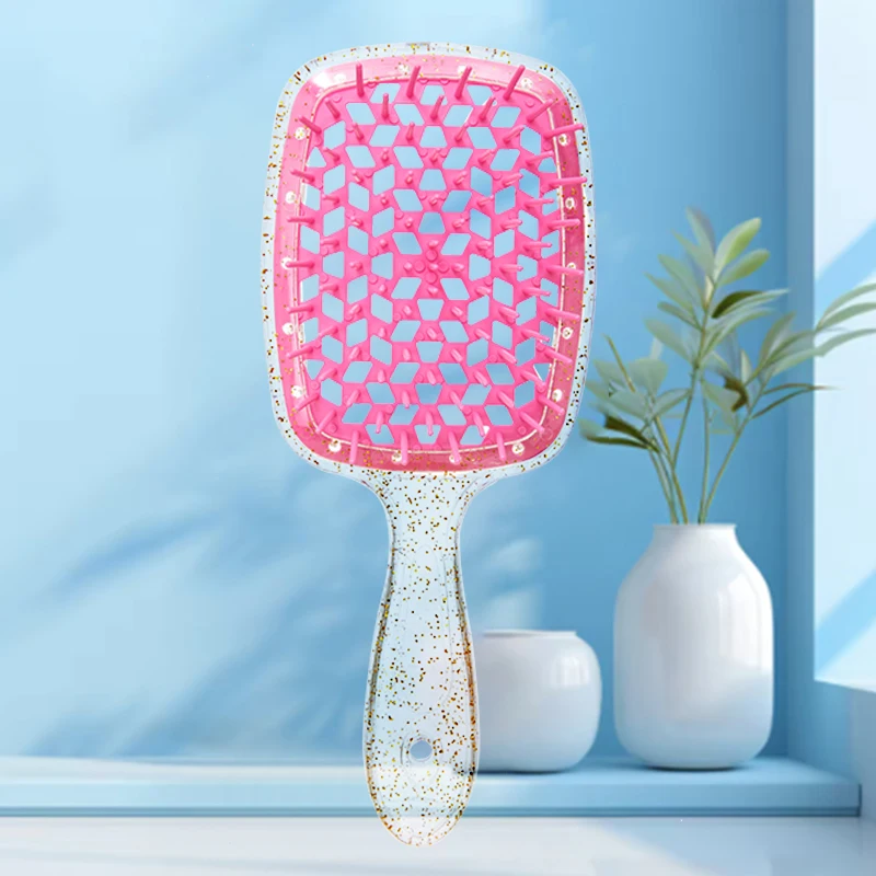 WANMEI Air Cushion Comb Tangled Hair Comb Hair Brush Massage Anti-static Hollow Out Wet Curly Hair Brushes Barber Styling Tool