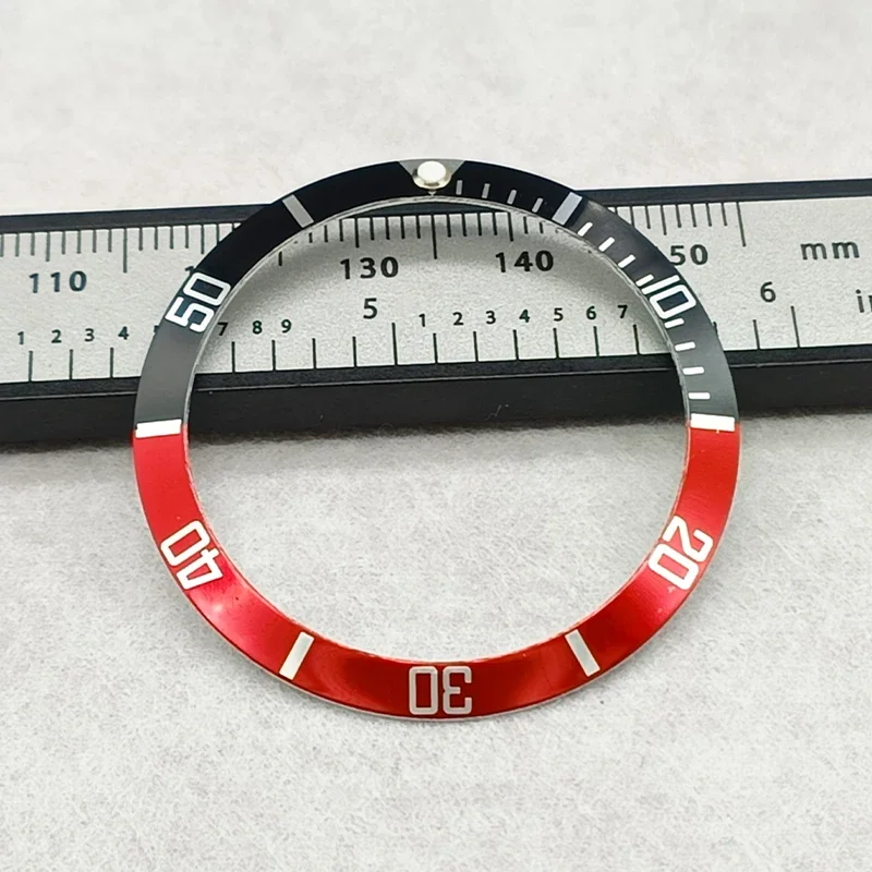 37.5mm Aluminum Watch Bezel Insert NH35 Case Ring Fit For Submariner NH35 NH36 Diving Case Bezel Ring Parts Men Watch Parts Gift
