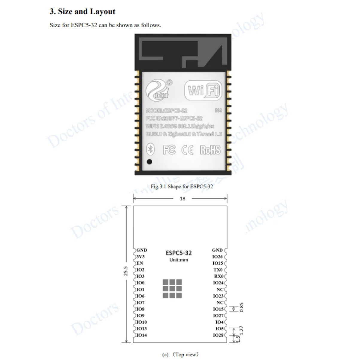 ESP32-C5-N4 モジュール ESP32C5 WiFi 6 開発ボード デュアルバンド 2.4G 5G サポート IoT プロジェクト用 ESP32 モジュール