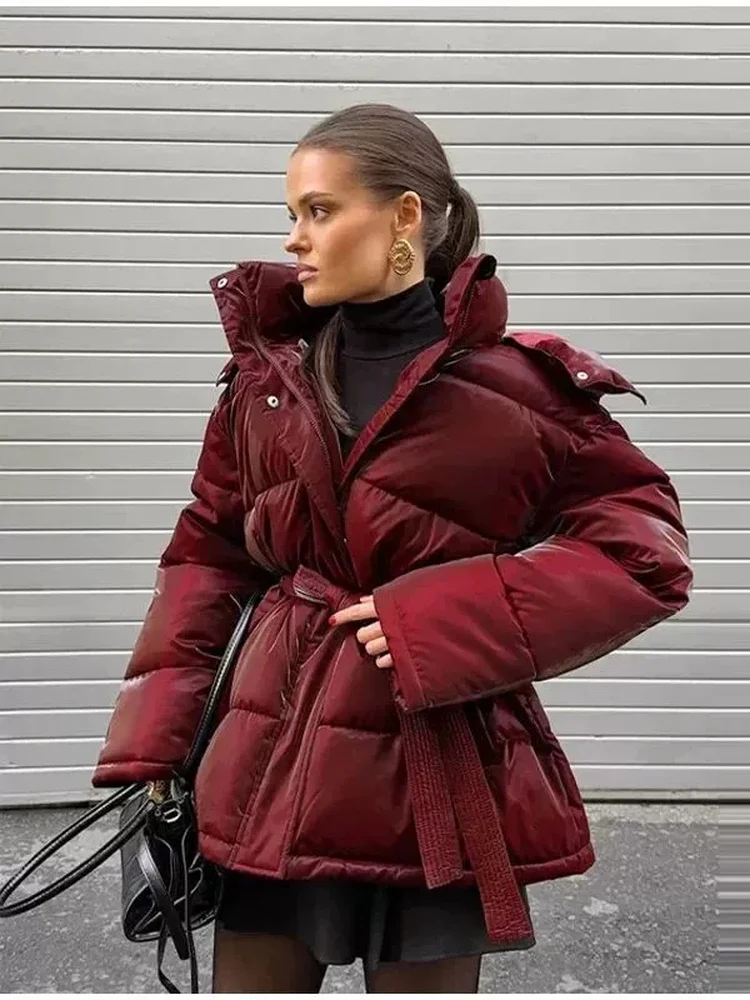 

Теплая хлопковая куртка с поясом, удобная, модная, в стиле ретро, с длинными рукавами, средней длины, в стиле Money Heist