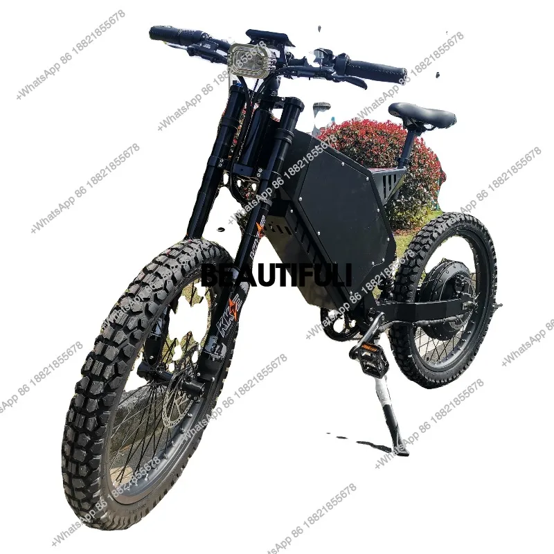 Own Brand 110km/h All-Road Electric Bicycle Factory Direct 5000W-12000W 60V-72V Lithium Battery Steel Frame 8000W E
