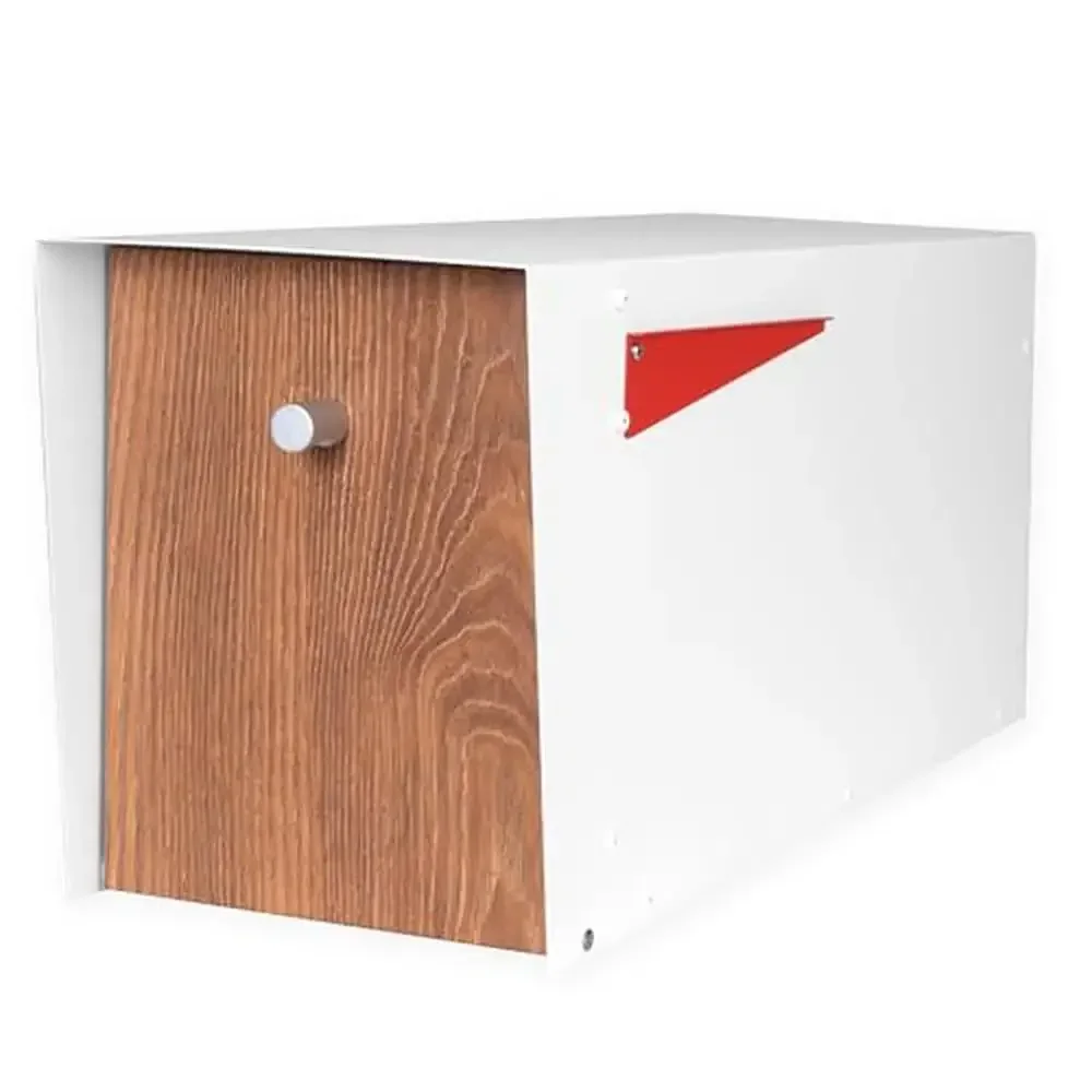 

Квадратный почтовый ящик из нержавеющей стали, крепление на стойку, современный дизайн, большая вместимость, белый внешний универсальный монтажный узор, магнитный